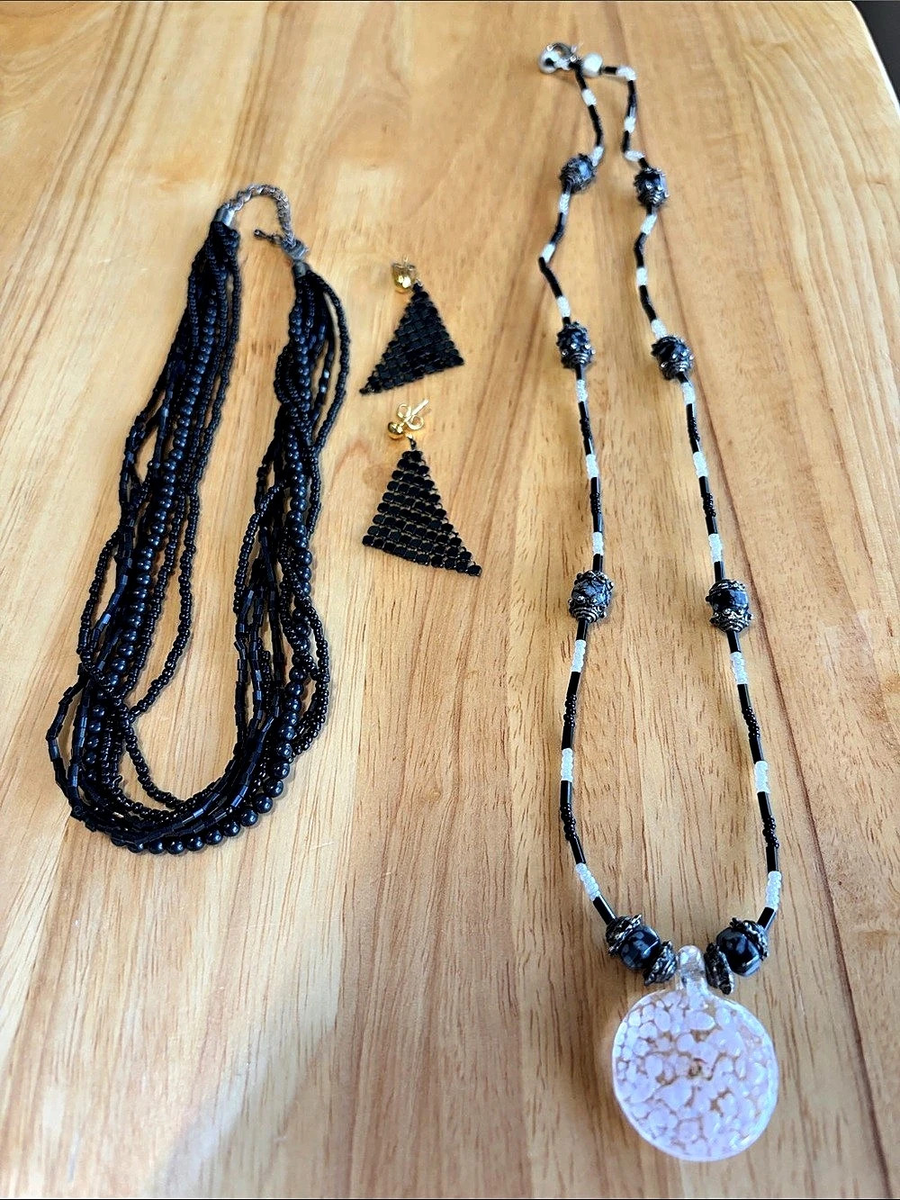 Black Statement Jewelry Set